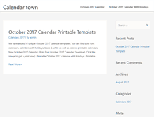 Tablet Screenshot of calendartown.com